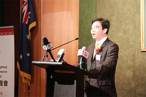 广东省贸促会、广东国际商会会长陈秋彦致辞